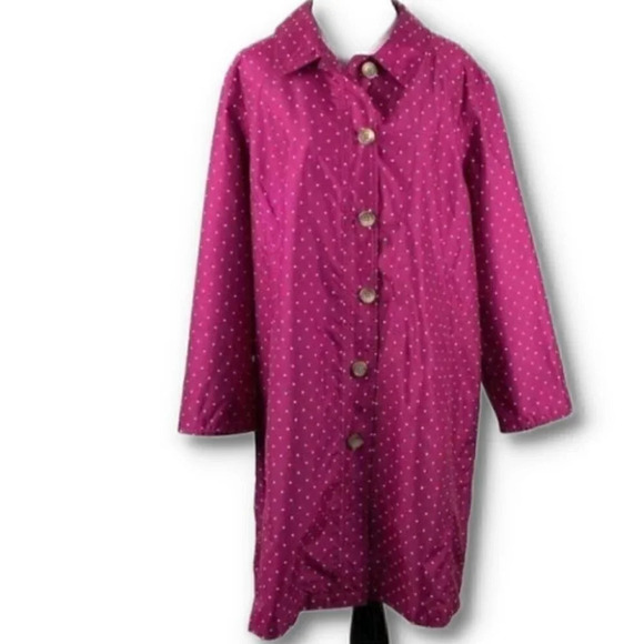 Lands end trench coat XL P 18-20 packable jacket - Picture 10 of 10